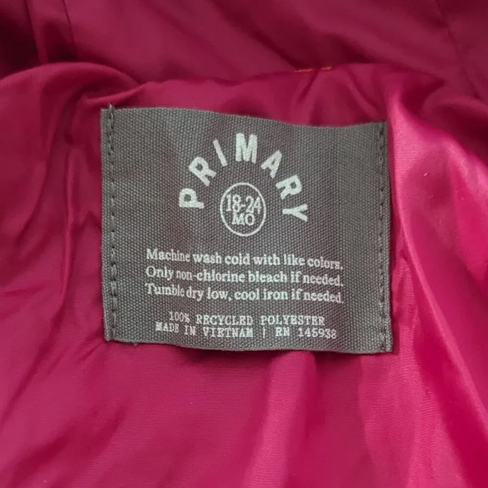 Primary 18-24 mo Lightweight Puffer Suit